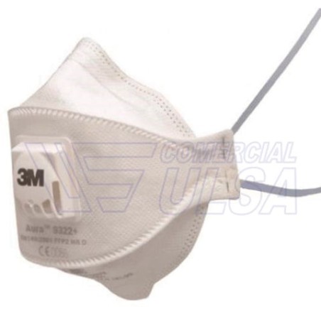 MASCARILLA 3M AURA 93322+ FFP2 PARA PARTICULAS CON VALVULA