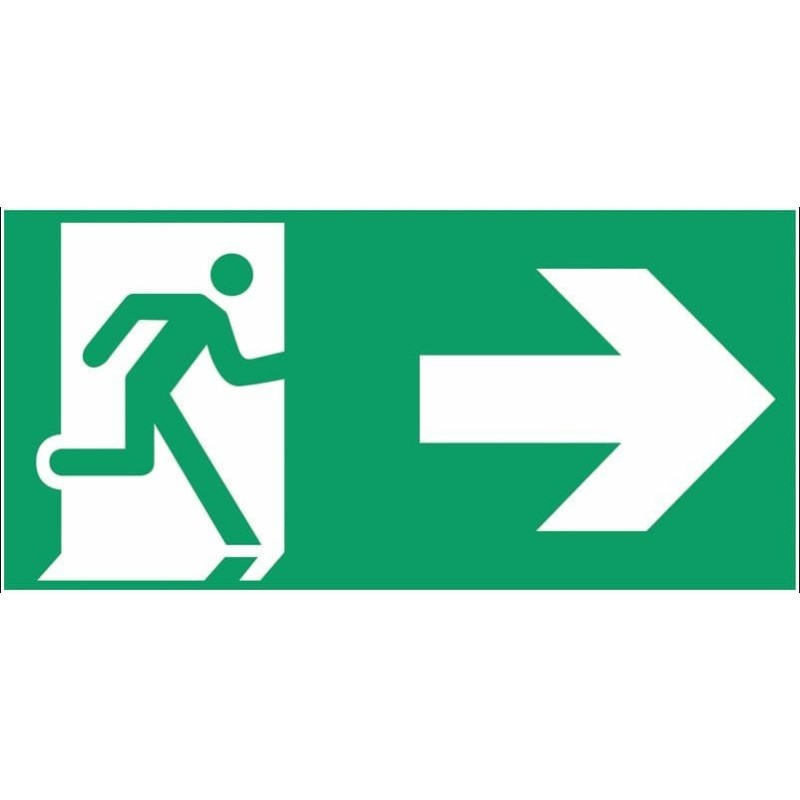SEÐAL SALIDA DE EMERGENCIA CLASE B 150X300