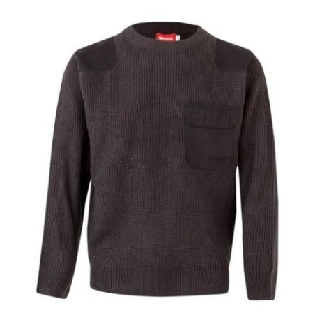 JERSEY DE PUNTO AZUL MARINO CON REFUERZO VELILLA 100